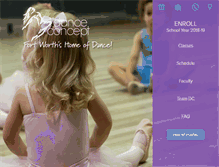Tablet Screenshot of dance-concept.com
